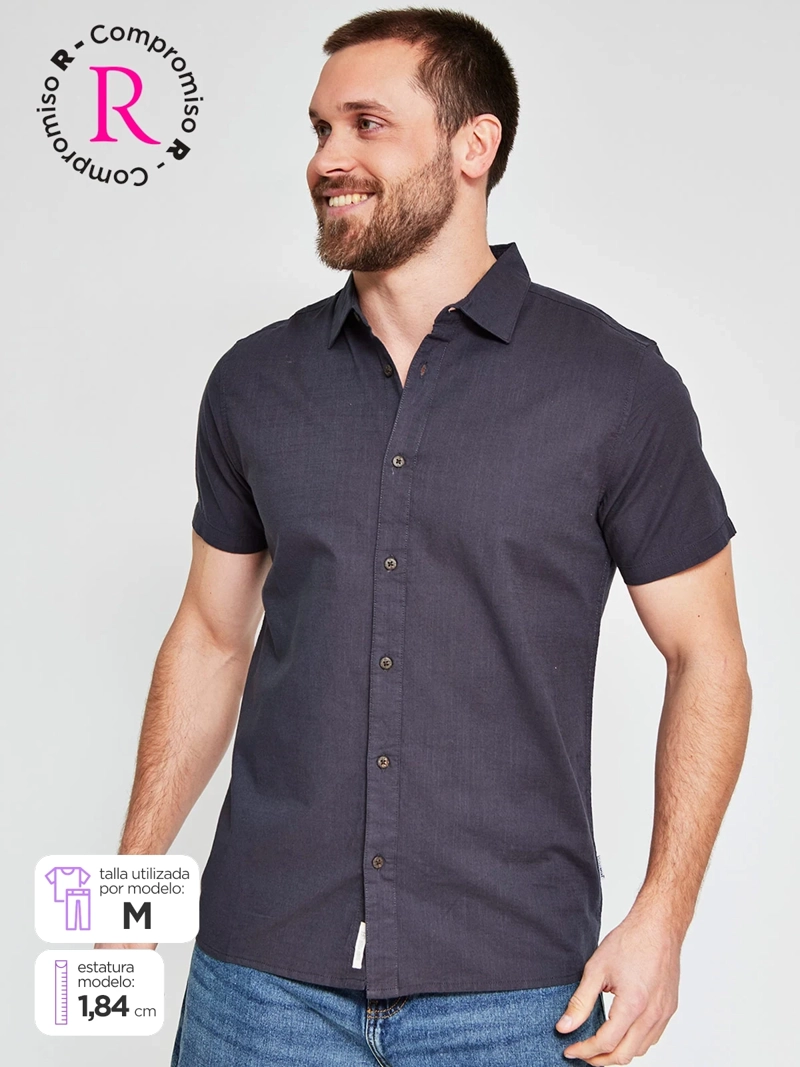 CAMISA HOMBRE CLOUDBREAK ALGODÓN MANGA CORTA - 1