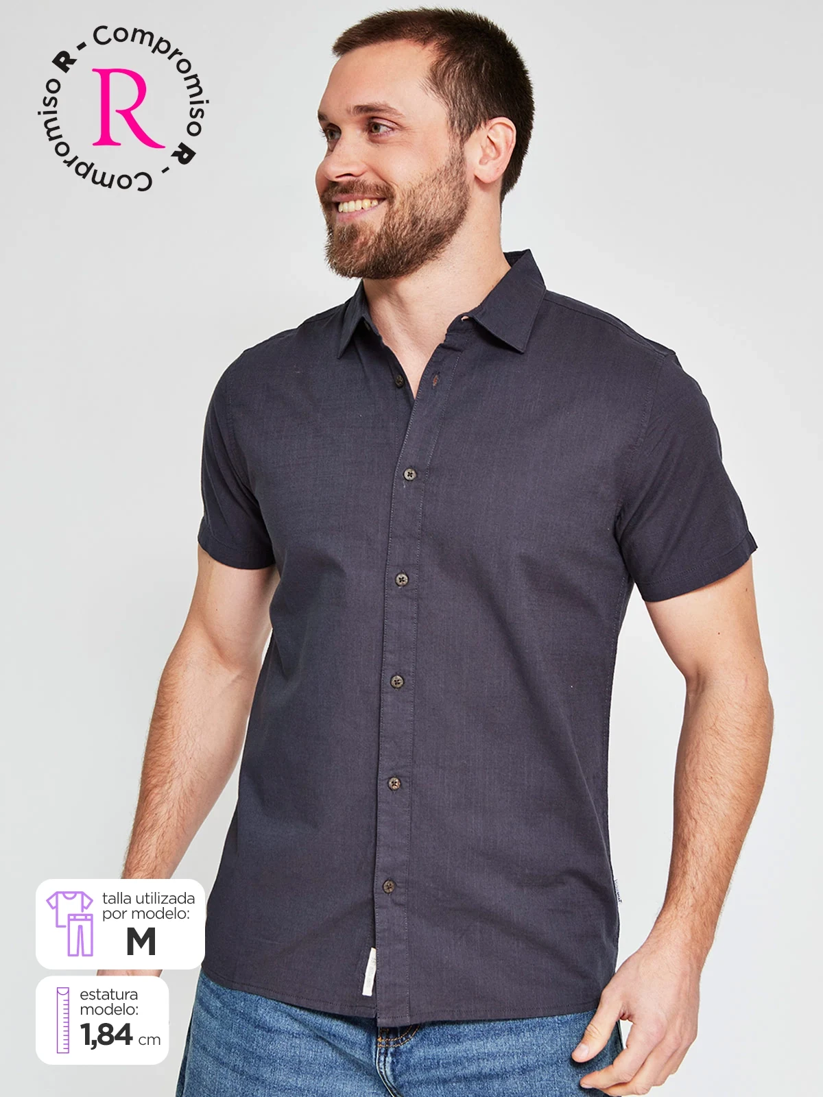 CAMISA HOMBRE CLOUDBREAK ALGODÓN MANGA CORTA