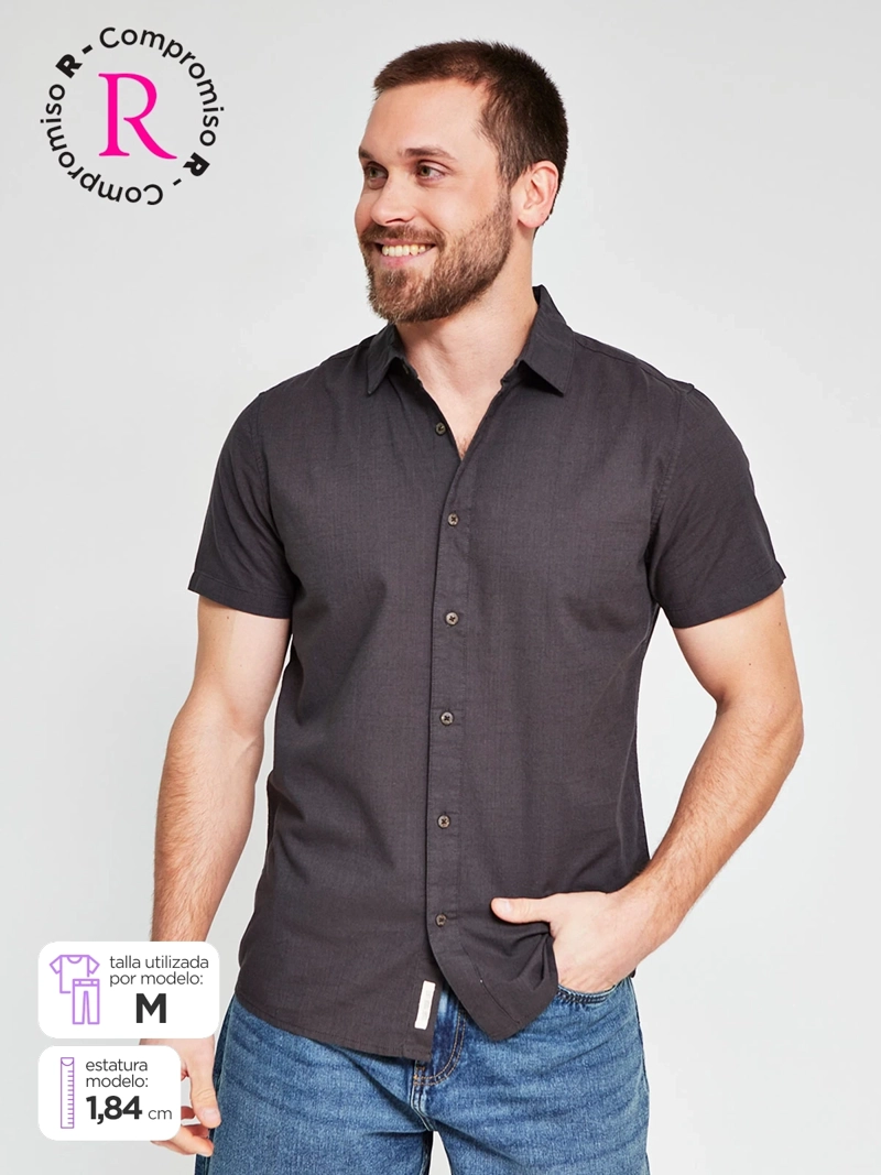 CAMISA HOMBRE CLOUDBREAK ALGODÓN MANGA CORTA - 1