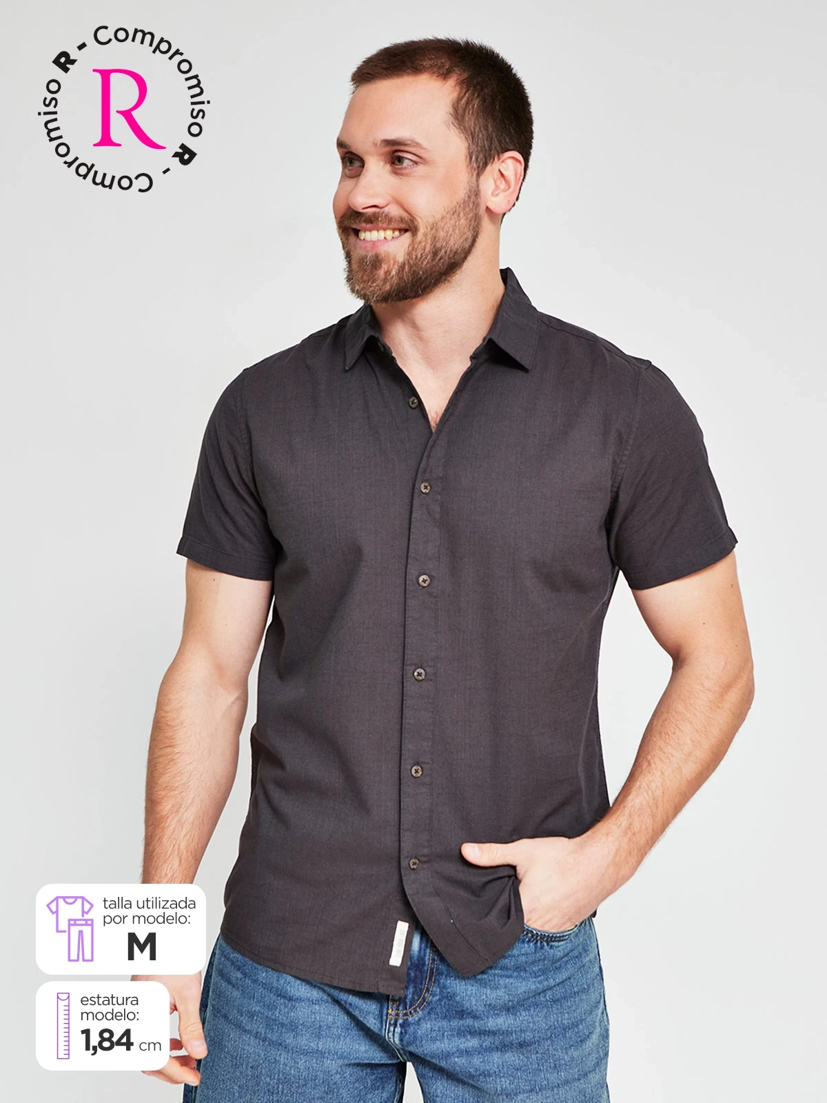 CAMISA HOMBRE CLOUDBREAK ALGODÓN MANGA CORTA