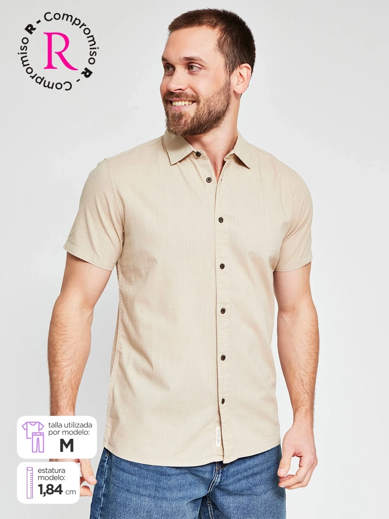 CAMISA HOMBRE CLOUDBREAK ALGODÓN MANGA CORTA - 1