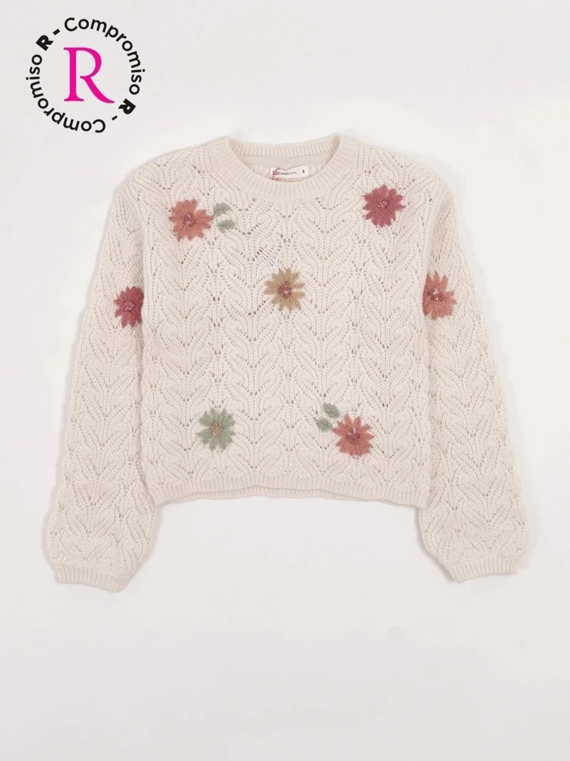 SWEATER NIÑA HARVEST BORDADO - 3