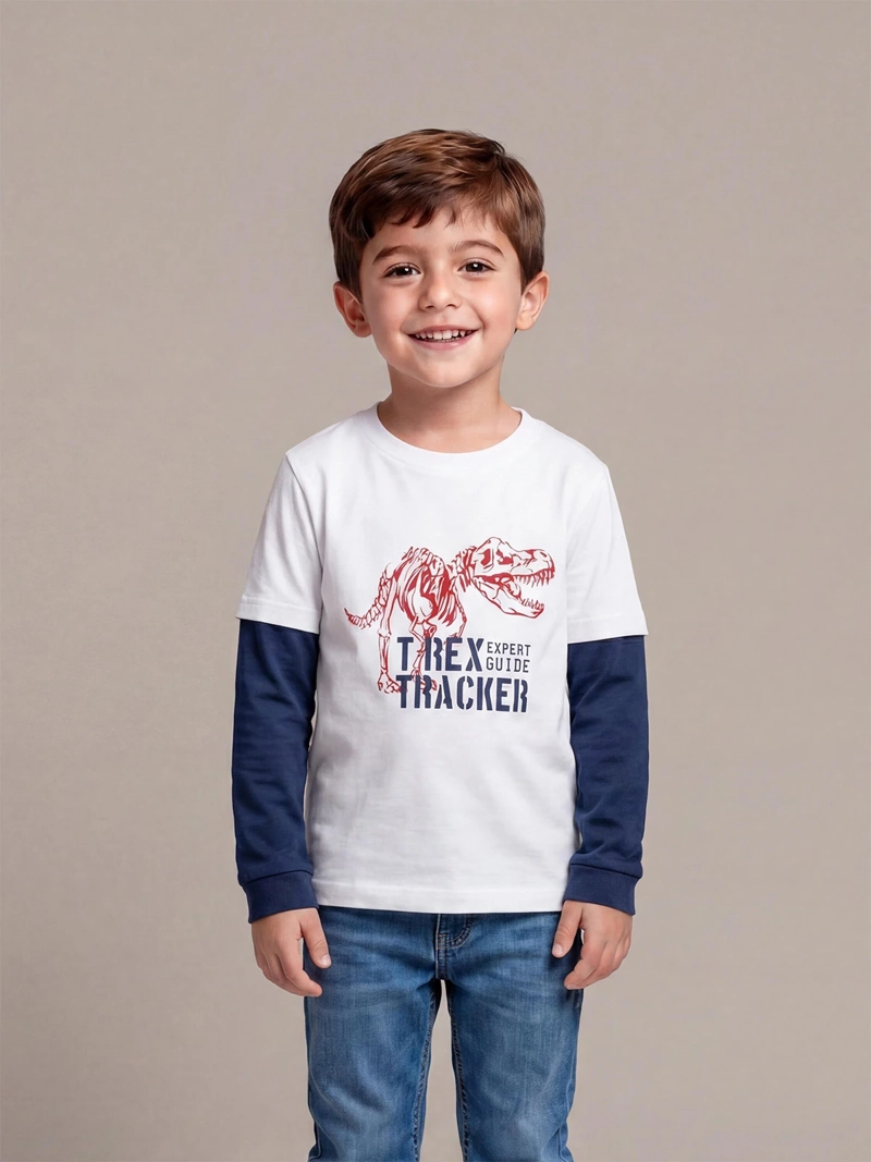 POLERA MANGA LARGA NIÑO HARVEST