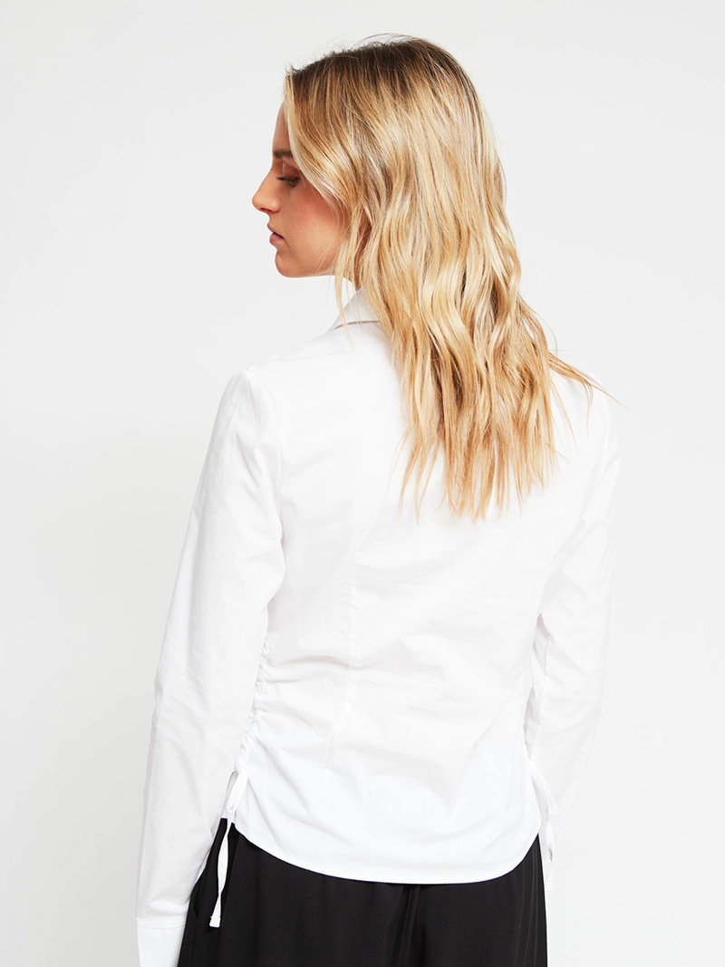 BLUSA MUJER INDEX ALGODÓN MANGA LARGA ENTALLADA - 3