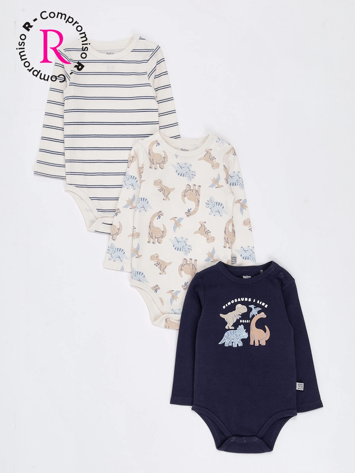 PACK X3 BODY NIÑO BABY HARVEST COLOR - 1