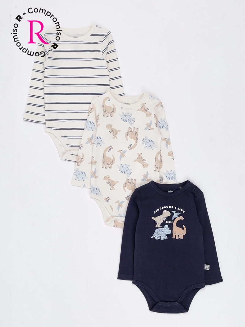PACK X3 BODY NIÑO BABY HARVEST COLOR