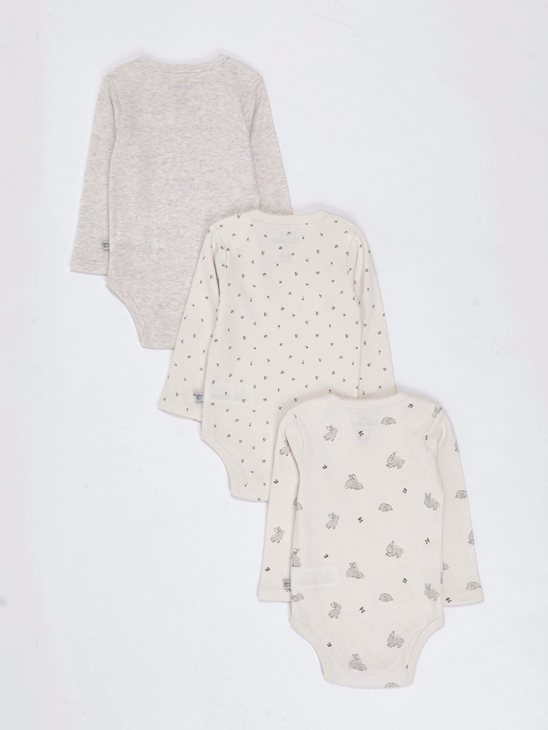 PACK X3 BODY NIÑA BABY HARVEST ALGODÓN  - 2