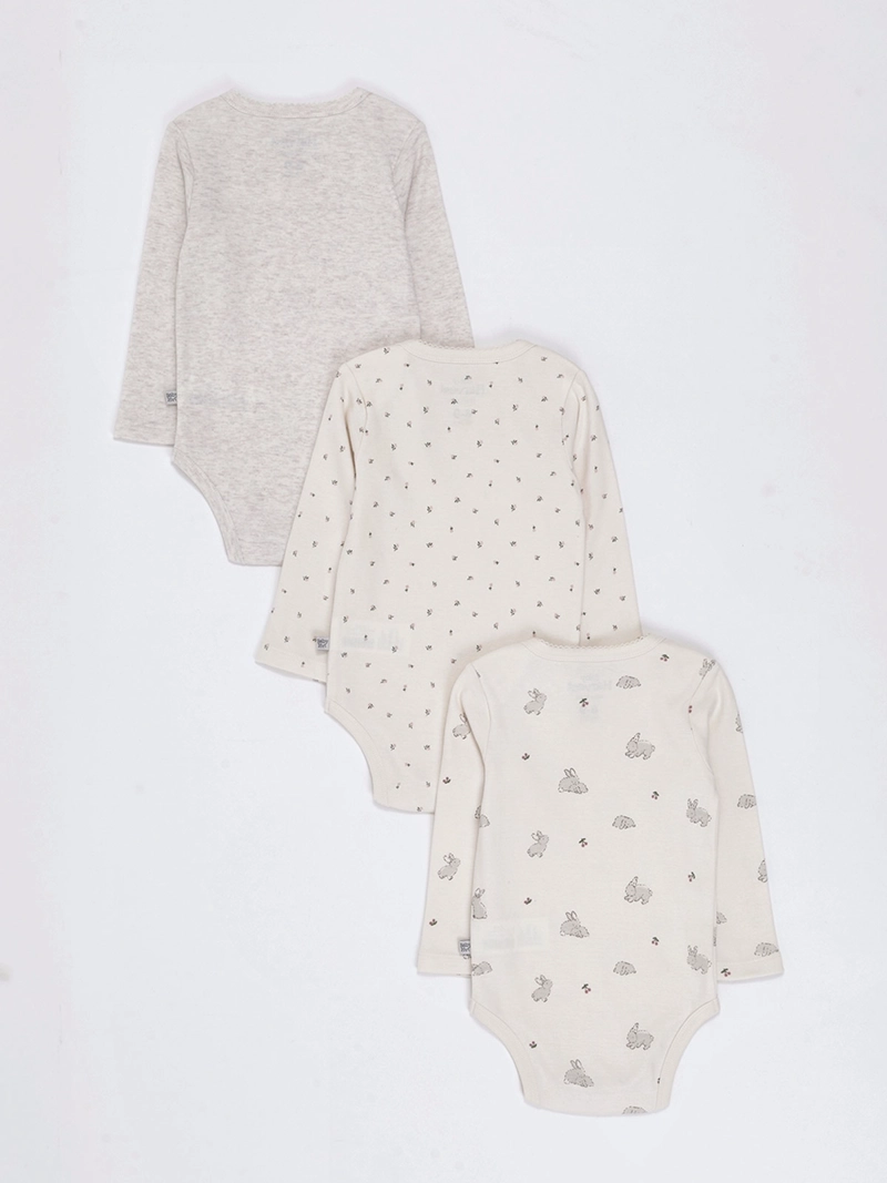 PACK X3 BODY NIÑA BABY HARVEST ALGODÓN  - 2