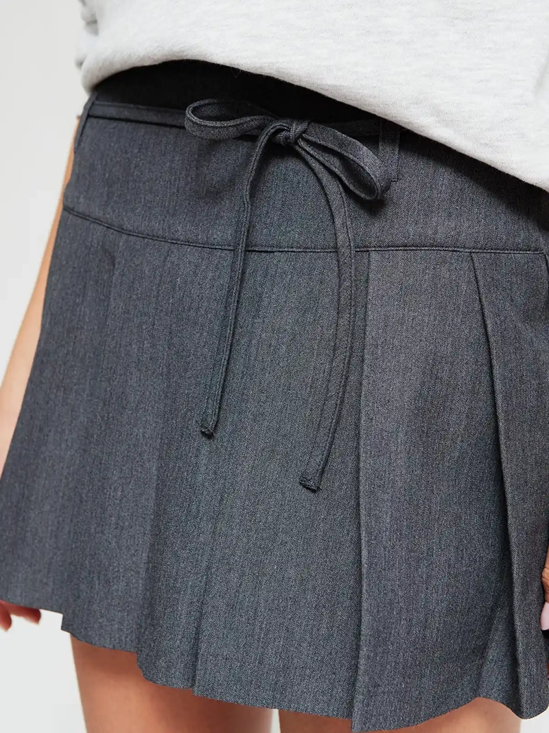 FALDA SHORT MUJER INDEX TABLEADA - 4