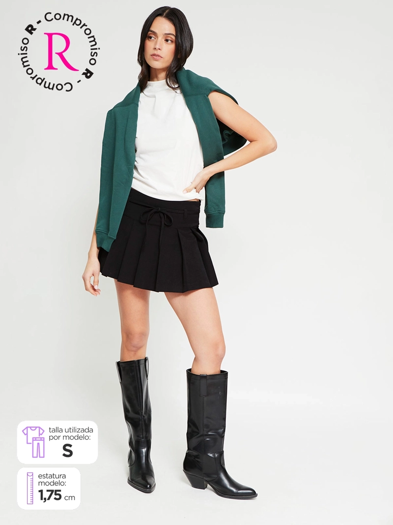 FALDA SHORT MUJER INDEX TABLEADA - 1