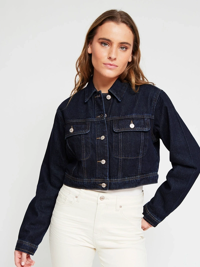 CHAQUETA MUJER INDEX ALGODÓN CORTA DENIM - 2