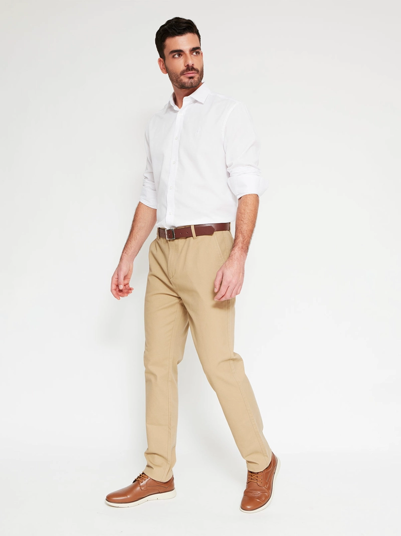 PANTALÓN HOMBRE KENNETH STEVENS ALGODÓN RECTO CHINO - 4