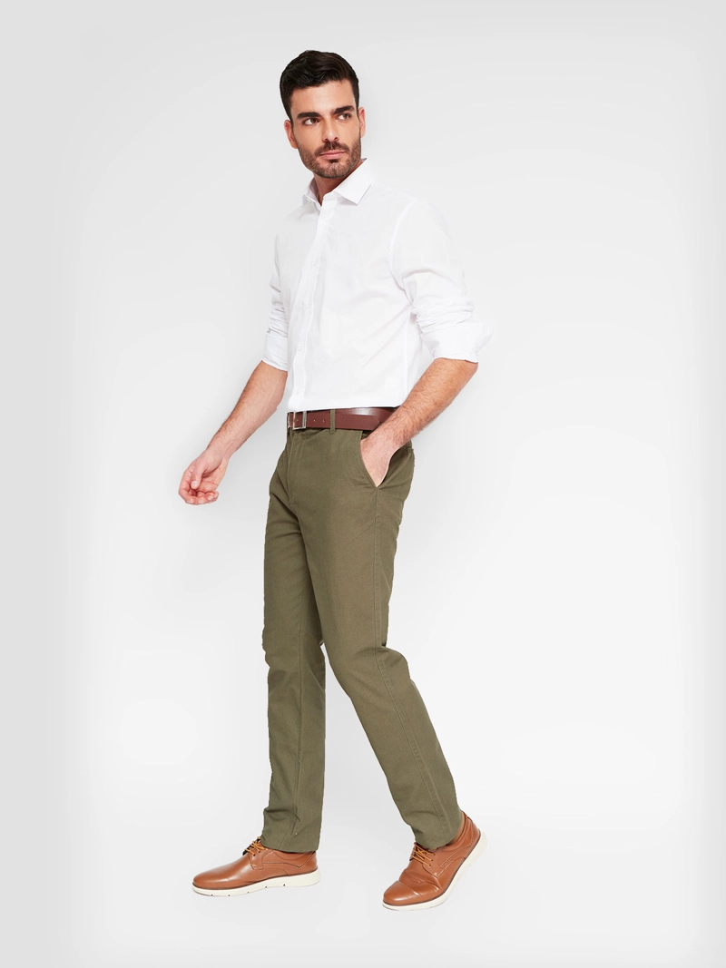 PANTALÓN HOMBRE KENNETH STEVENS ALGODÓN RECTO CHINO - 4
