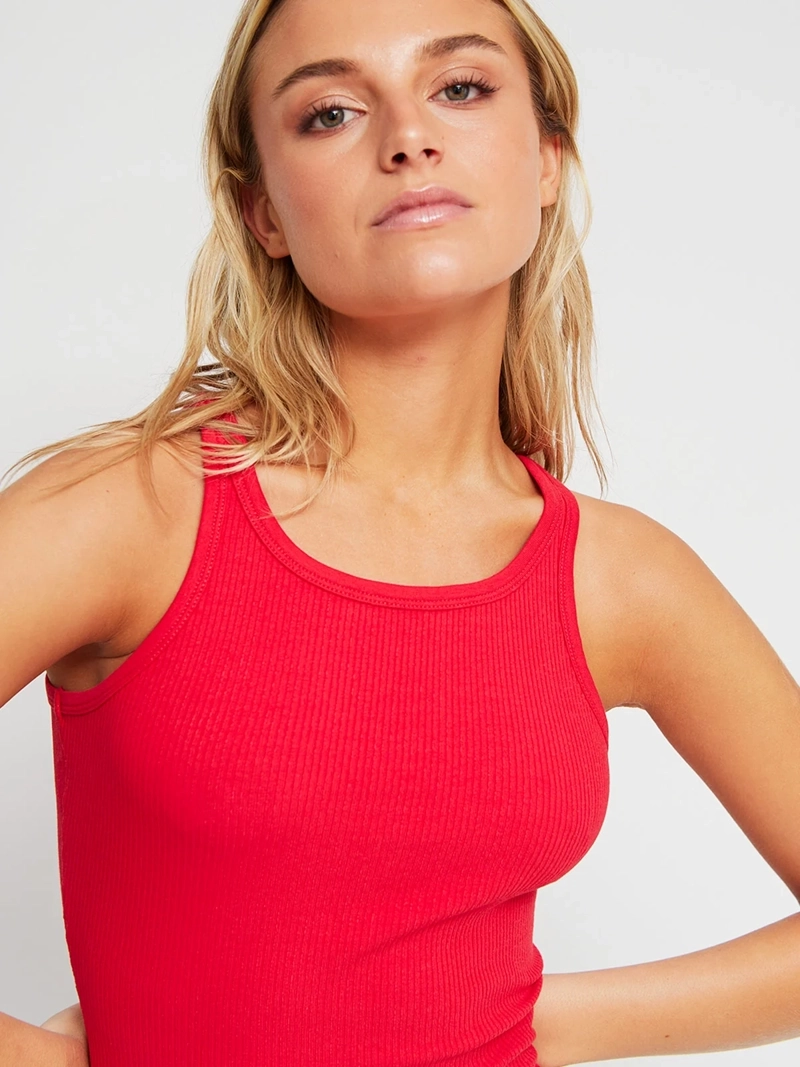 POLERA MUJER INDEX ALGODÓN SIN MANGAS BÁSICA - 3