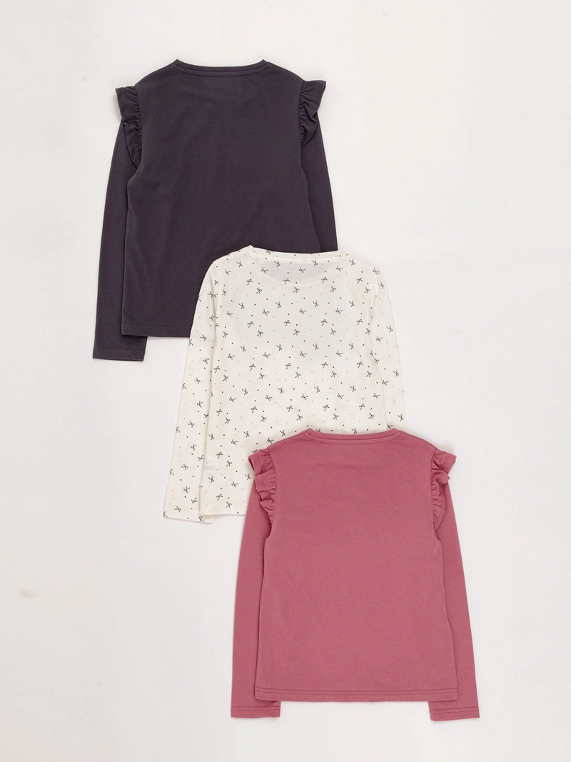 PACK X3 POLERAS MANGA LARGA NIÑA HARVEST - 2