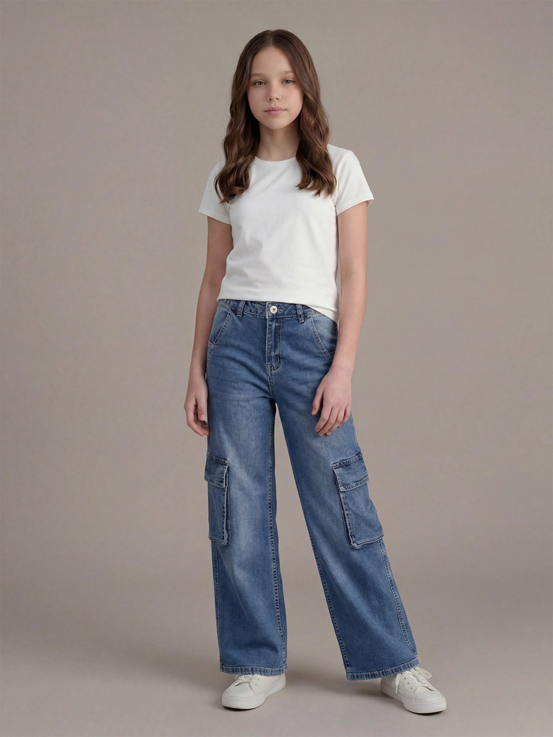 INDEX TEEN JEANS NIÑA INDEX TEEN WIDE FIT CARGO