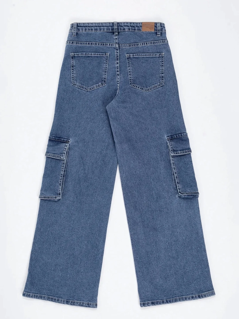 JEANS NIÑA INDEX TEEN WIDE FIT CARGO - 4