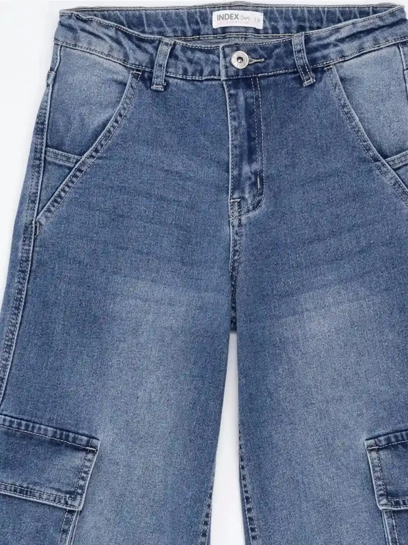 JEANS NIÑA INDEX TEEN WIDE FIT CARGO - 5