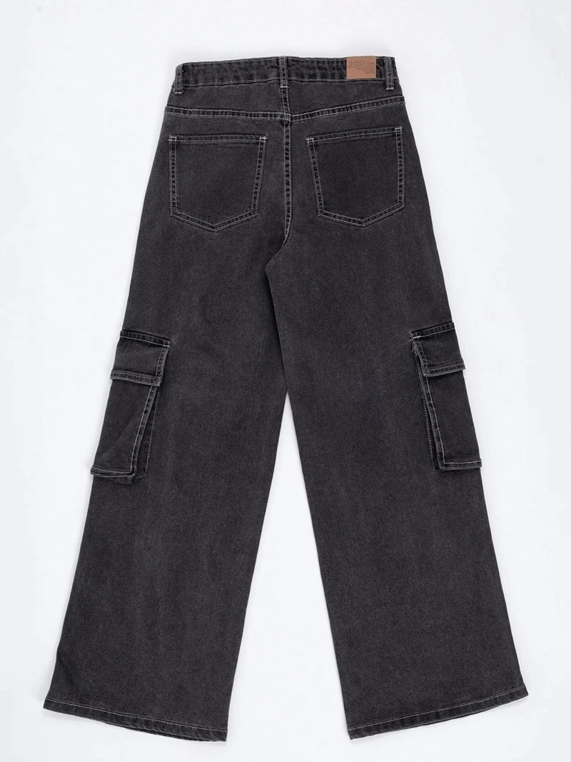 JEANS NIÑA INDEX TEEN WIDE FIT CARGO - 4
