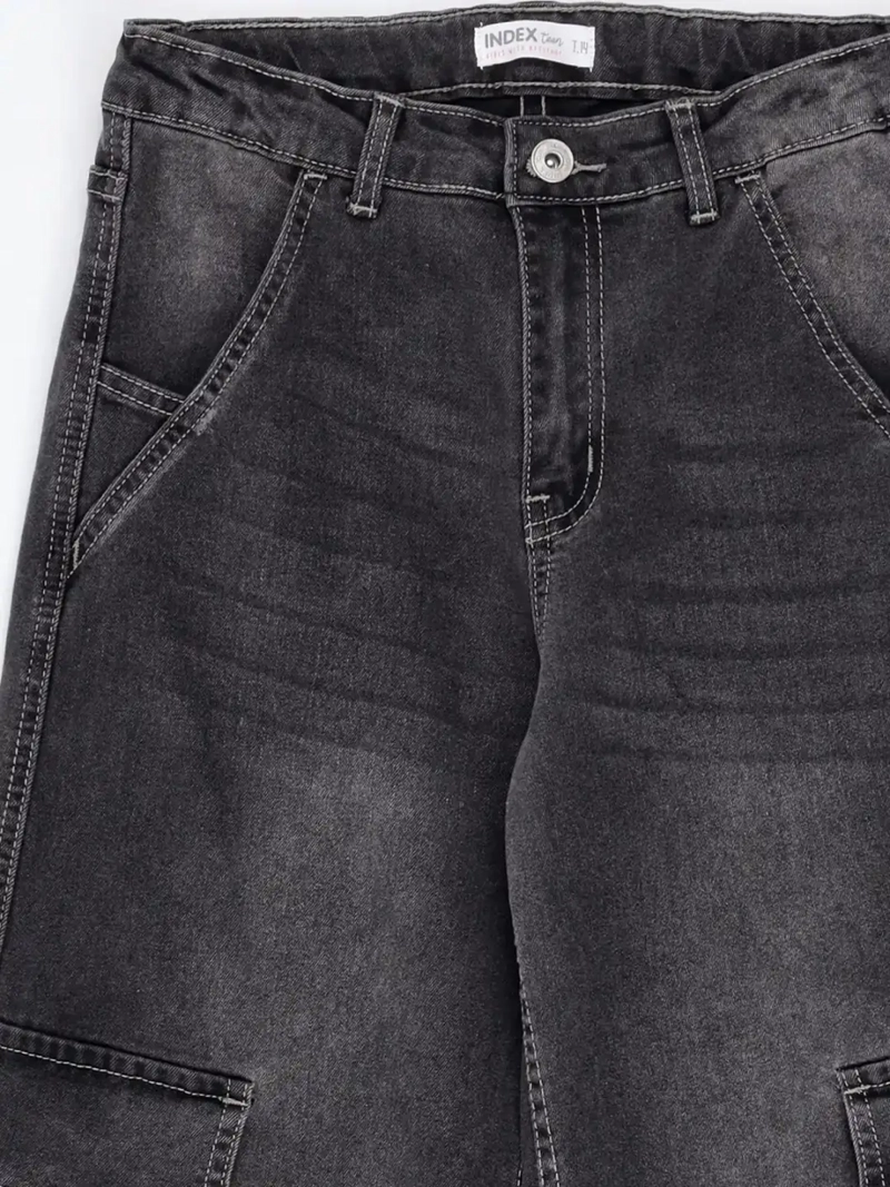 JEANS NIÑA INDEX TEEN WIDE FIT CARGO - 5