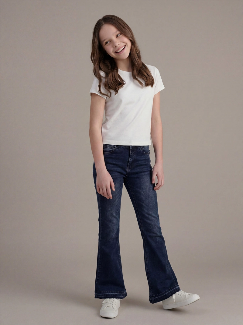INDEX TEEN JEANS NIÑA INDEX TEEN FLARE FIT TACHAS