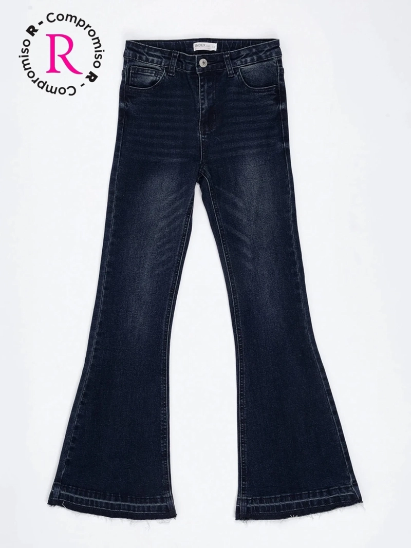 JEANS NIÑA INDEX TEEN FLARE FIT TACHAS - 3