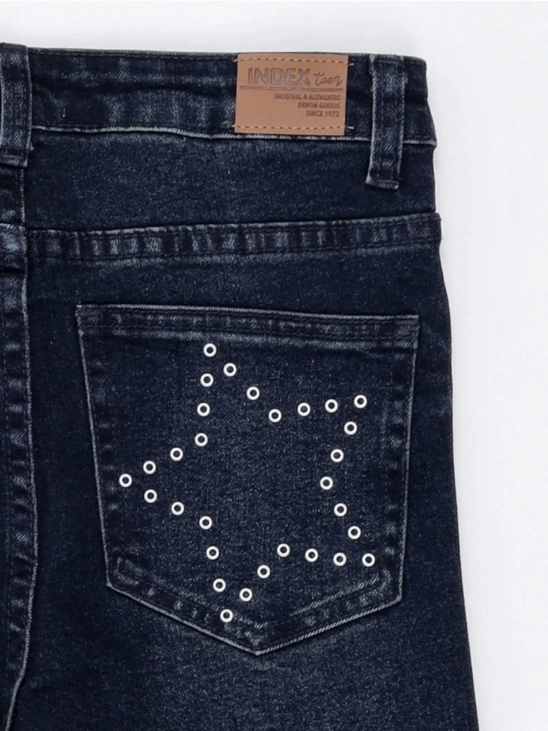 JEANS NIÑA INDEX TEEN FLARE FIT TACHAS - 5
