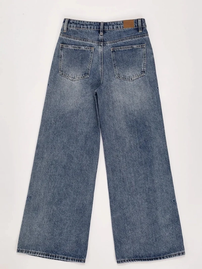 JEANS NIÑA INDEX TEEN BORDADO MARIPOSAS WIDE FIT - 4