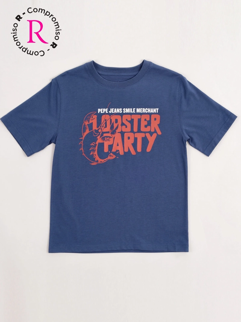 POLERA NIÑO PEPE JEANS ALGODÓN MANGA CORTA - 1