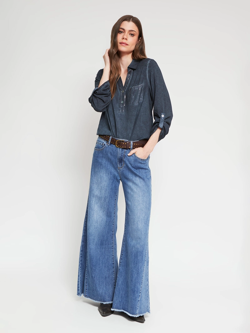 BLUSA MUJER TATIENNE MANGA LARGA LENTEJUELAS - 5