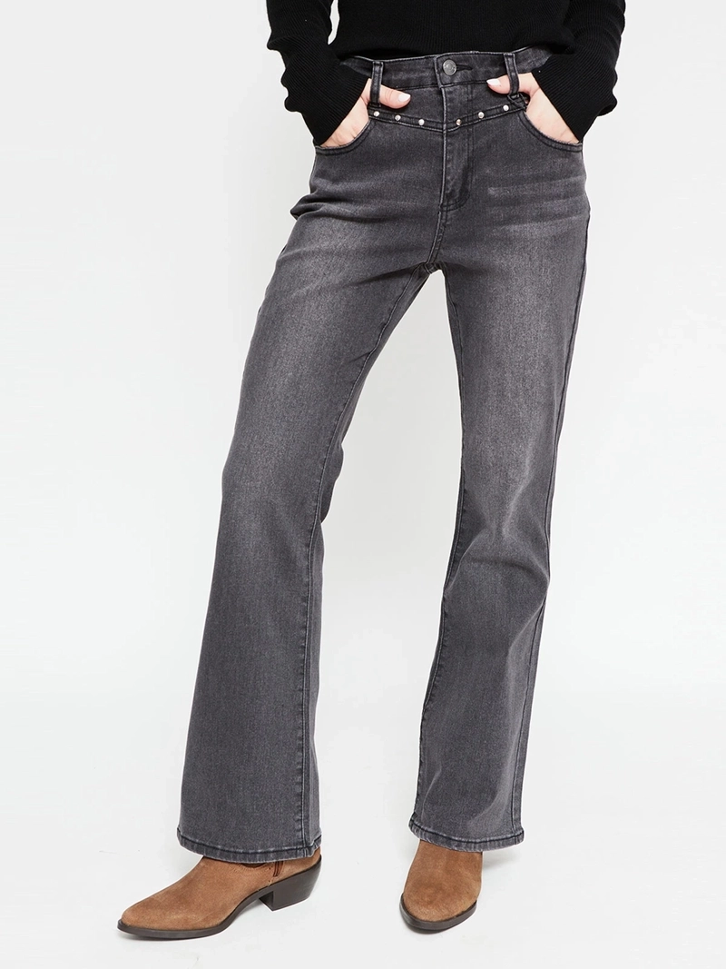JEANS MUJER BARBADOS ALGODÓN TACHAS - 2