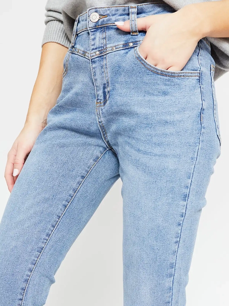 JEANS MUJER BARBADOS ALGODÓN TACHAS - 4