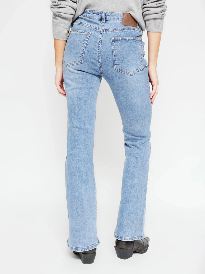 JEANS MUJER BARBADOS ALGODÓN TACHAS - 3