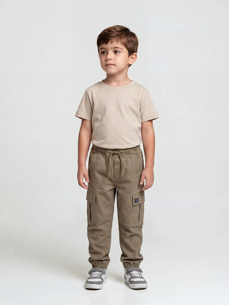 PANTALÓN NIÑO HARVEST JOGGER BOLSILLO CARGO - 1