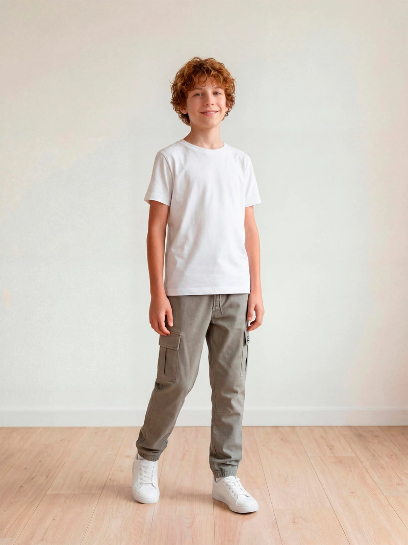 PANTALÓN NIÑO CLOUDBREAK ALGODÓN JOGGER CARGO - 1