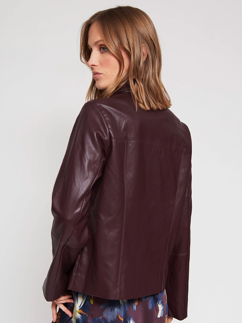 CHAQUETA MUJER CACHAREL TIPO CUERO - 3