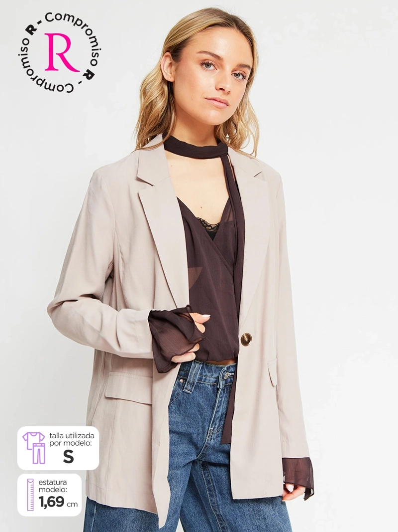 BLAZER MUJER INDEX CORTO BÁSICO
