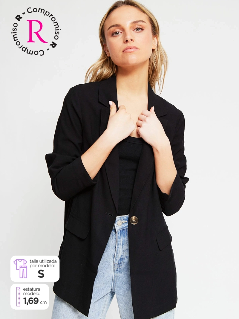 BLAZER MUJER INDEX CORTO BÁSICO - 1