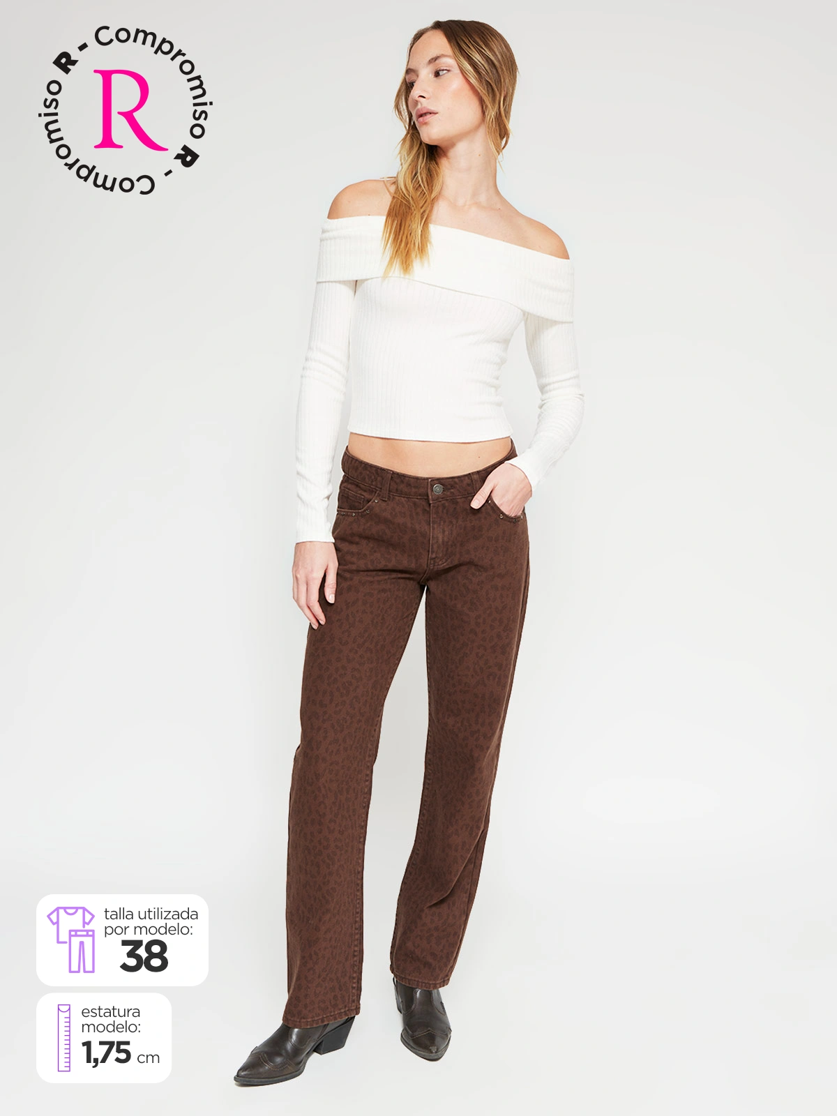 JEANS MUJER INDEX ALGODÓN ANIMAL - 1