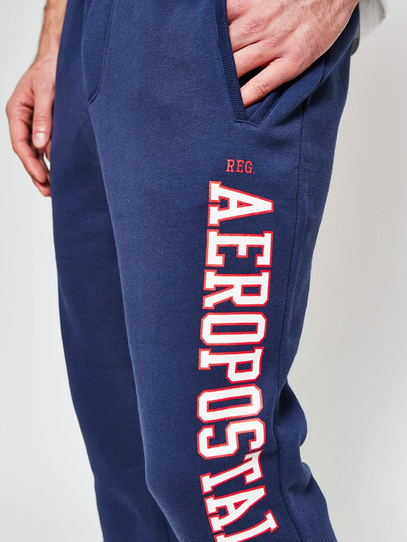 PANTALÓN DE BUZO HOMBRE AEROPOSTALE ALGODÓN PARCHE - 4