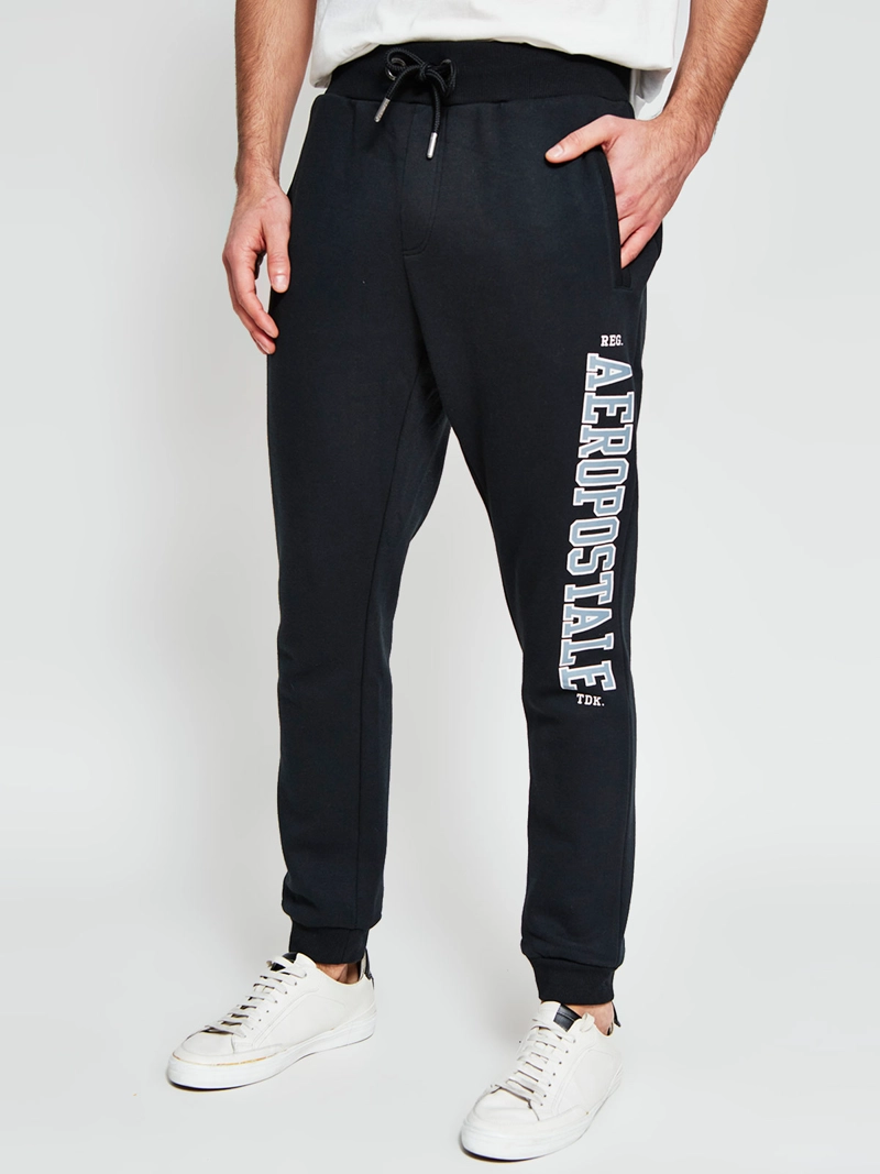 PANTALÓN DE BUZO HOMBRE AEROPOSTALE ALGODÓN PARCHE - 2