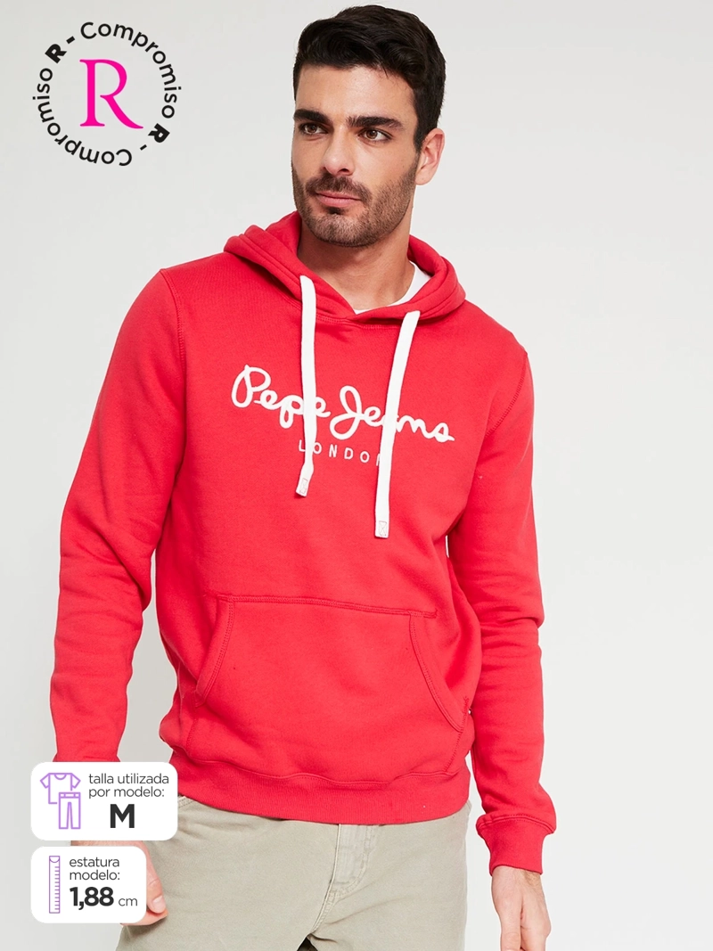 POLERÓN HOMBRE PEPE JEANS ALGODÓN BÁSICO HOODIE - 1
