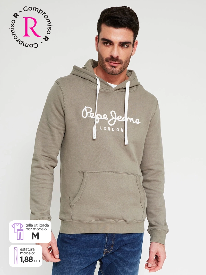 POLERÓN HOMBRE PEPE JEANS ALGODÓN BÁSICO HOODIE - 1