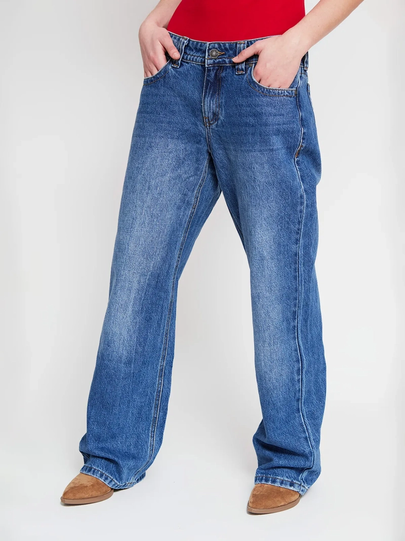 JEANS MUJER INDEX ALGODÓN TIRO BAJO - 2