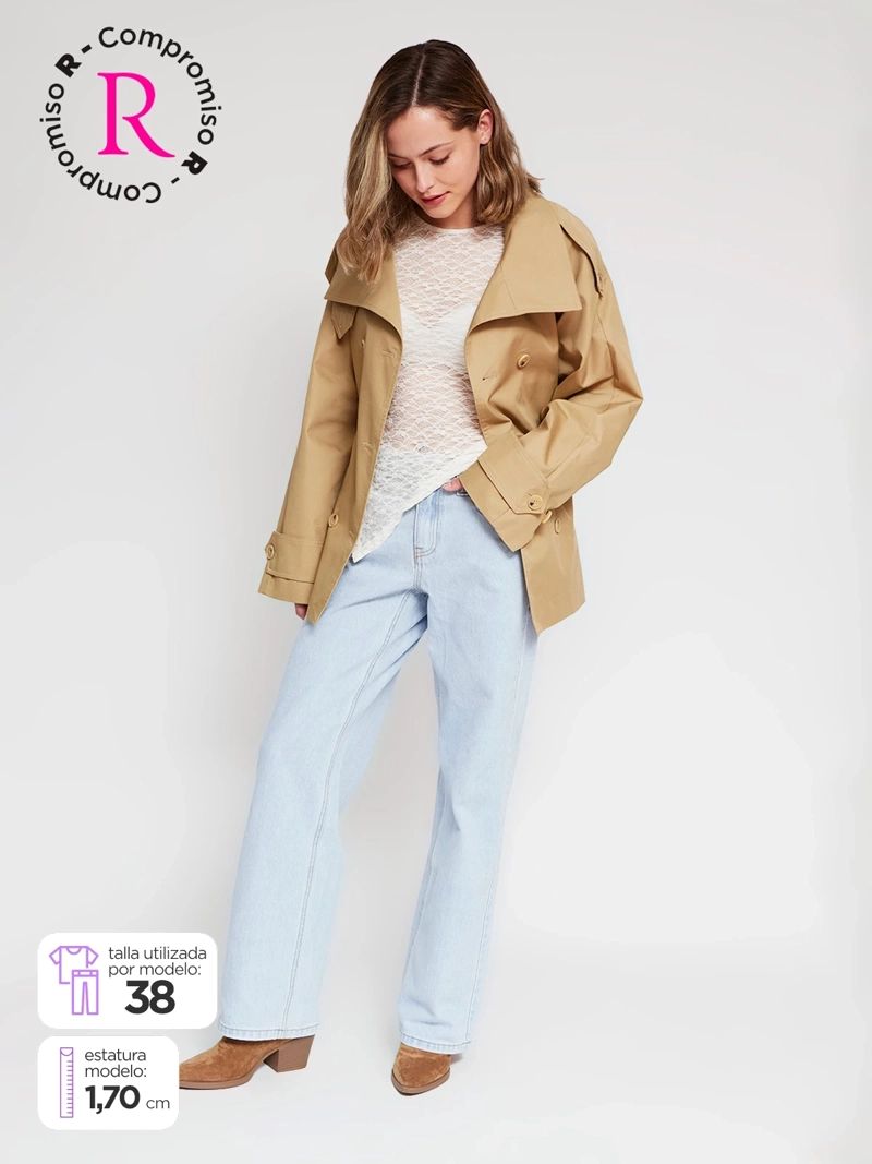 JEANS MUJER INDEX ALGODÓN TIRO BAJO - 1