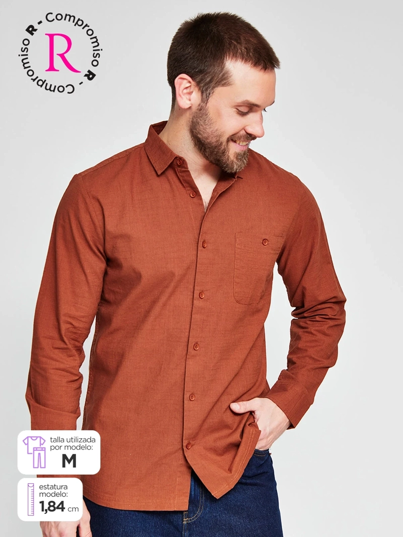 CAMISA HOMBRE CLOUDBREAK ALGODÓN MANGA LARGA - 1