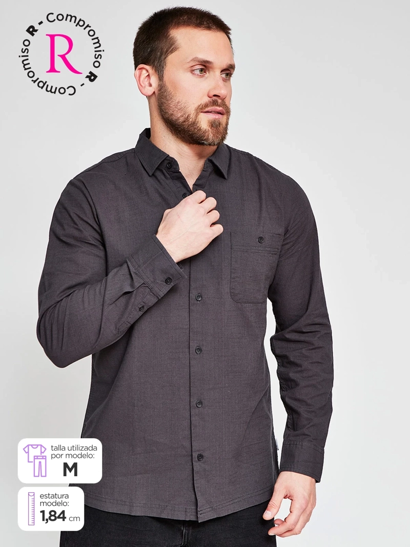 CAMISA HOMBRE CLOUDBREAK ALGODÓN MANGA LARGA