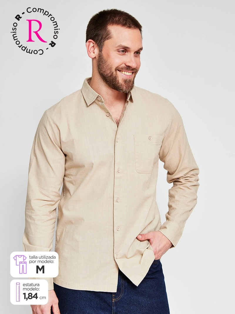 CAMISA HOMBRE CLOUDBREAK ALGODÓN MANGA LARGA - 1