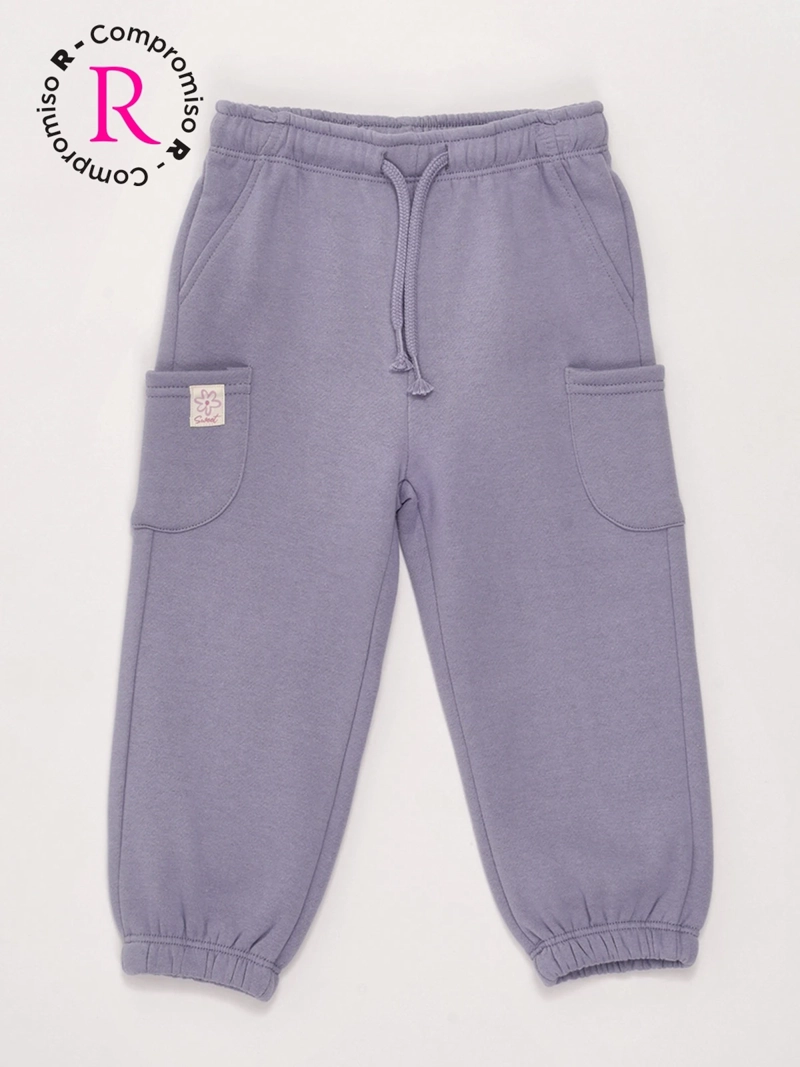 PANTALÓN DE BUZO NIÑA BABY HARVEST ALGODÓN  - 3