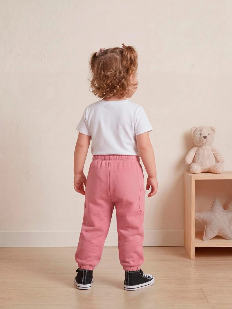 PANTALÓN DE BUZO NIÑA BABY HARVEST ALGODÓN  - 2